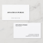Modern Elegant Sleek Design Template Professional Visitekaartje (Voorkant / Achterkant)