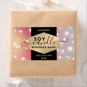 Modern elegant sparkle script kaarle label (Insitu)
