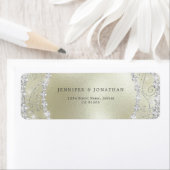 Modern Elegant Sparkly Diamond Chic Gold Etiket (Insitu)