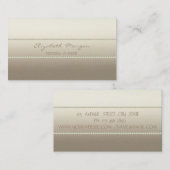 Modern elegant stijlvol, parels visitekaartje (Voorkant / Achterkant)