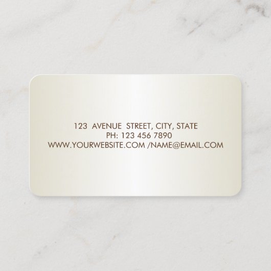 Modern elegant stijlvol, striped, Gold Circles, Li Visitekaartje (Achterkant)