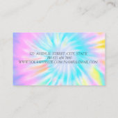 Modern Elegant Stylish Diamonds Lotus Tie Dye Visitekaartje (Achterkant)