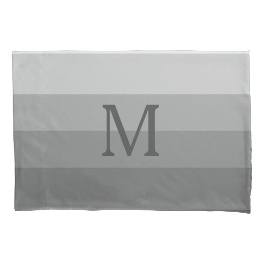 Modern Elegant Stylish Monogram Letter Initiaal Kussensloop (Voorkant)