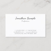 Modern Elegant Template Calligraphy Script Sleek Visitekaartje (Voorkant)