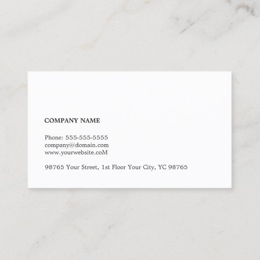 Modern Elegant Texture Gray Monogram Consultant Visitekaartje (Achterkant)