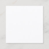 Modern Elegant Trendy Design Initialen Sjabloon To Vierkante Visitekaartje (Achterkant)