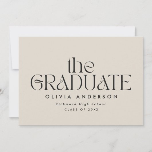 Modern elegant typografie-afstuderen (Voorkant)