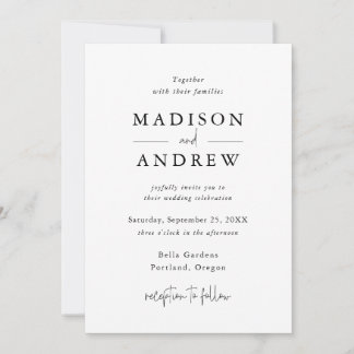 Modern Elegant Typografie Kaart