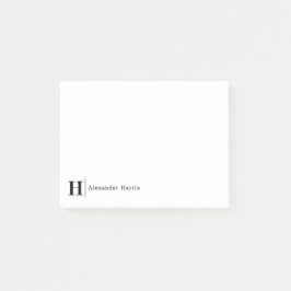 Modern Elegant Typography Business Kantoor Monogra Post-it® Notes