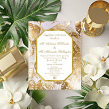 Modern Elegant Verguld Goud Monstera