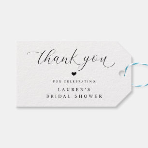 Modern Elegant Vrijgezellenfeest Dank u Favor Tags Cadeaulabel