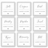 Modern elegant waterdicht keukenetiket sticker (Voorkant)