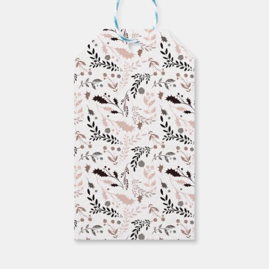 Modern Elegant Waterverf Prettige feestdagen Cadeaulabel (Achterkant)