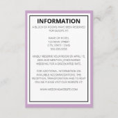 Modern Elegant Wedding Informatiekaartje (Voorkant)