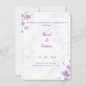 Modern Elegant Wedding Invitation (Devant)