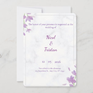 Modern Elegant Wedding Invitation