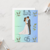 Modern Elegant Wedding Invitation Template | Edita (Devant/Arrière en situation)