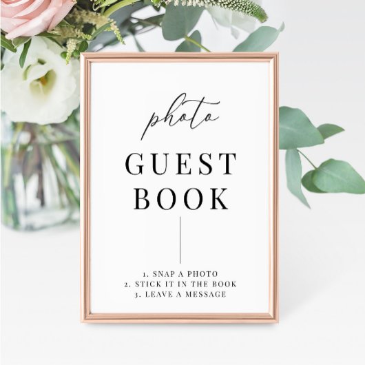 Modern Elegant Wedding Photo Guestbook