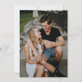 Modern Elegant Wedding Rehearsal Dinner Kaart (Achterkant)