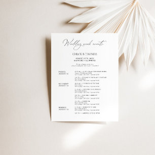 Modern Elegant Wedding Weekend Welkomstreisroute