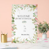 Modern Elegant Wedding Welkom Acryl Bord (Huwelijk)