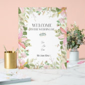 Modern Elegant Wedding Welkom Acryl Bord (Huwelijk)