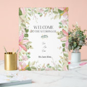 Modern Elegant Wedding Welkom Acryl Bord (Huwelijk)