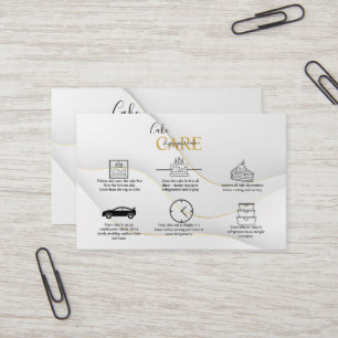 Modern Elegant White en Gold Visitekaartje