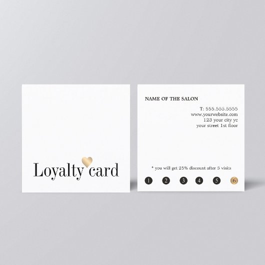 Modern Elegant White Gold Heart Beauty Loyalty