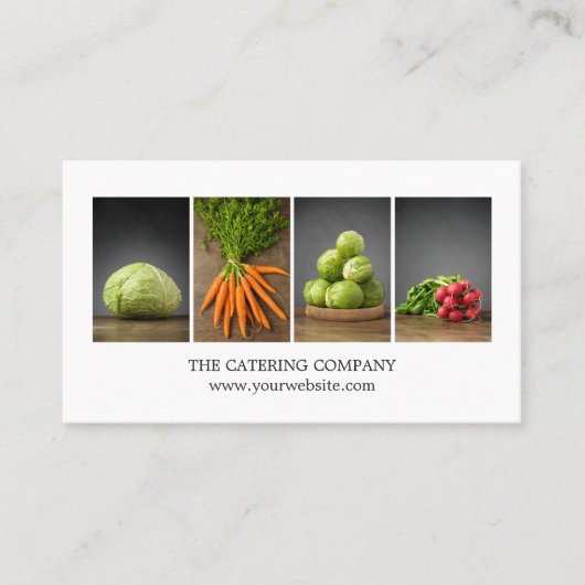 Modern Elegant White Nutrition Coach Chef Visitekaartje (Voorkant)