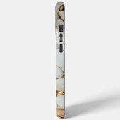 Modern Elegant Wit Goud Marmer Case-Mate iPhone Case (Achterkant / Links)