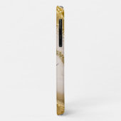 Modern Elegant Wit Goud Marmer Gepersonaliseerde N Case-Mate iPhone Case (Achterkant/links)