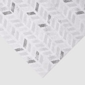 Modern Elegant wit grijs geschilderd chevron patro Tissuepapier (Detail)