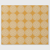 Modern Elegant Yellow White Holiday Party Cadeaupapier (Vlak)