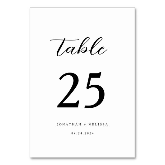 Modern Elegant Zwart Kalligrafie Script Bruiloft Kaart (Achterkant)