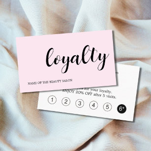 Modern Elegant Zwart Roos Wit Beauty Klantenkaartje