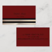 Modern elegante professional, gestreept visitekaartje (Voorkant / Achterkant)