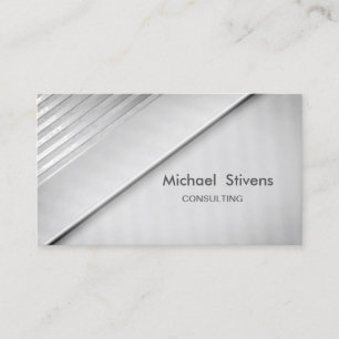Modern elegante stijlvolle professional, zilver visitekaartje