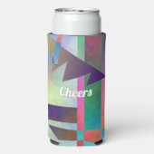 Modern Elemental Pattern Happy Birthday (Seltzer Achterkant)