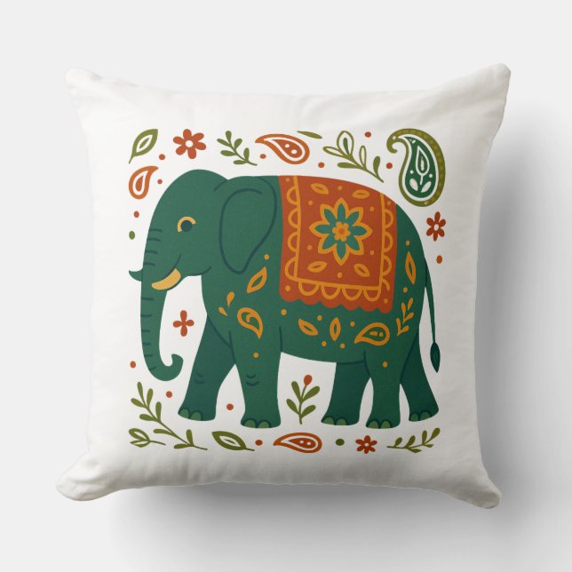 Modern Elephant Art Pillow Kussen (Voorkant)