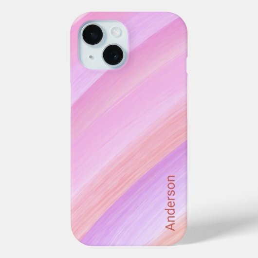 Modern Eligant retroline monogram Case-Mate iPhone Case (Achterkant)