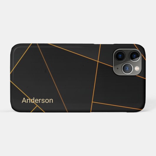 Modern Eligant retroline monogram Case-Mate iPhone Case (Achterkant (horizontaal))