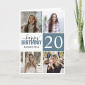 Modern Elke leeftijd 5 Collage | Foto Aangepaste v Kaart (Voorkant)