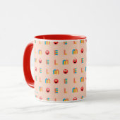 Modern Elmo Pattern Mok (Voorkant links)