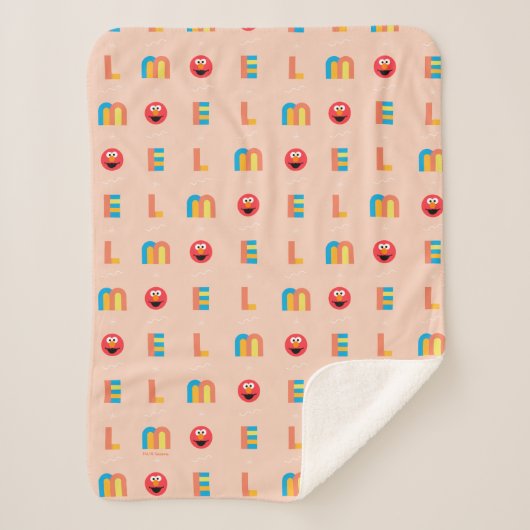 Modern Elmo Pattern Sherpa Deken (Voorkant)