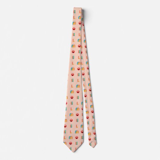 Modern Elmo Pattern Stropdas (Voorkant)