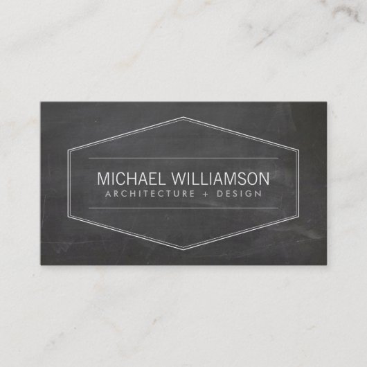 modern embleem-kartonarchitect visitekaartje (Voorkant)