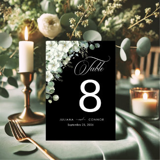 Modern Emerald Greenery Wedding Kaart