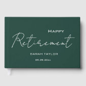 Modern Emerald Happy Retirement Personalized  (Recto)