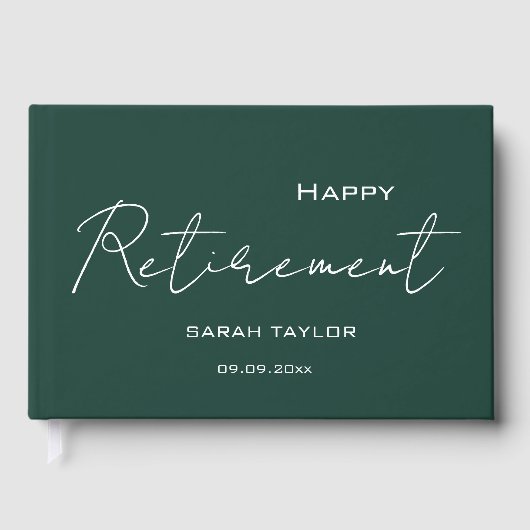 Modern Emerald Happy Retirement Personalized (Recto)